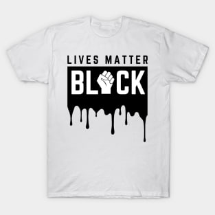 Vintage Black Lives Matter BLM Retro Melanin Black History Month Gift T-Shirt